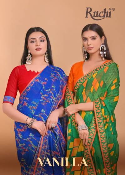 RUCHI VANILLA VOL-07 32701A TO 32706B DESIGNER SAREE WHOLESALER IN INDIA
